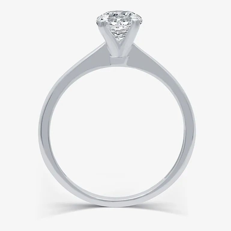 (G / SI2) Womens 3/4 CT. Lab-Grown White Diamond 10K Gold or 14K Gold Round Solitaire Engagement Ring