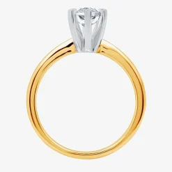 (G / SI2) Womens 2 CT. Lab-Grown White Diamond 14K Gold Marquise Solitaire Engagement Ring