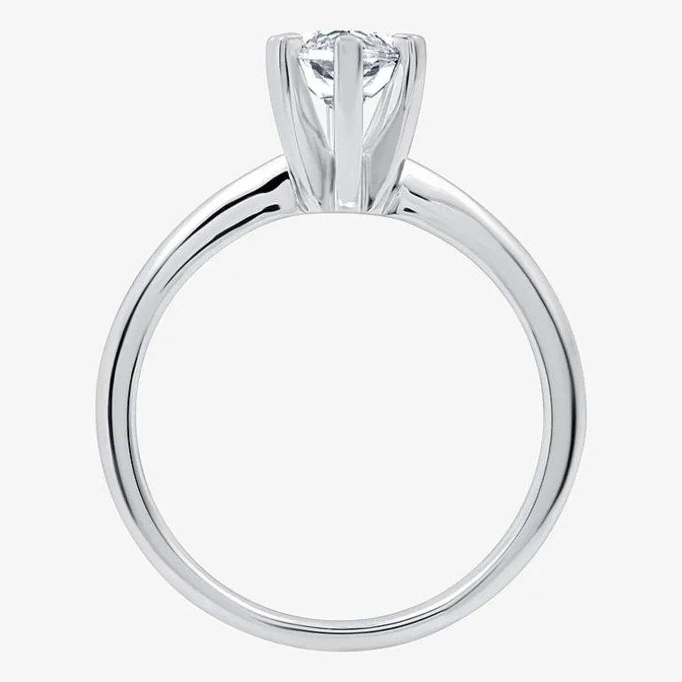 (G / SI2) Womens 2 CT. Lab-Grown White Diamond 14K Gold Marquise Solitaire Engagement Ring