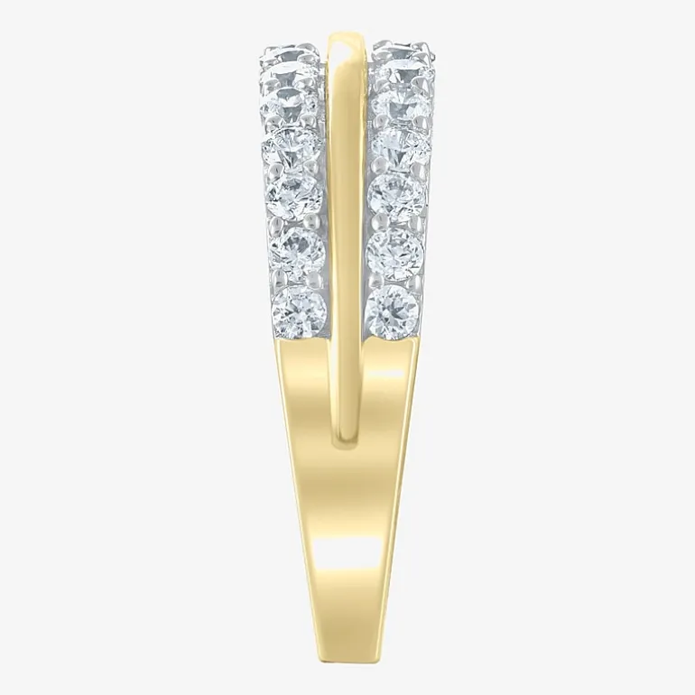 (G / Si2) Womens 1 CT. T.W. Lab Grown White Diamond 10K Gold Anniversary Wedding Band
