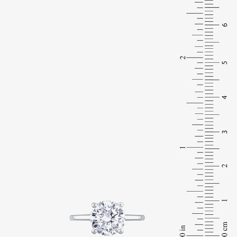 (G / Si2) Womens 3 1/3 Ct. T.W. Lab Grown White Diamond 14K Gold Round Solitaire Bridal Set