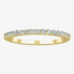 (G / Si2) Womens 2 CT. T.W. Lab Grown White Diamond 10K Gold Round Side Stone Bridal Set