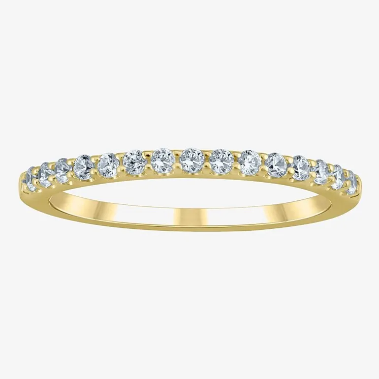 (G / Si2) Womens 2 CT. T.W. Lab Grown White Diamond 10K Gold Round Side Stone Bridal Set