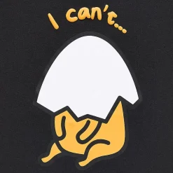 Gudetama Boyfriend Tee Womens Juniors Crew Neck Short Sleeve Loose Fit Graphic T-Shirt