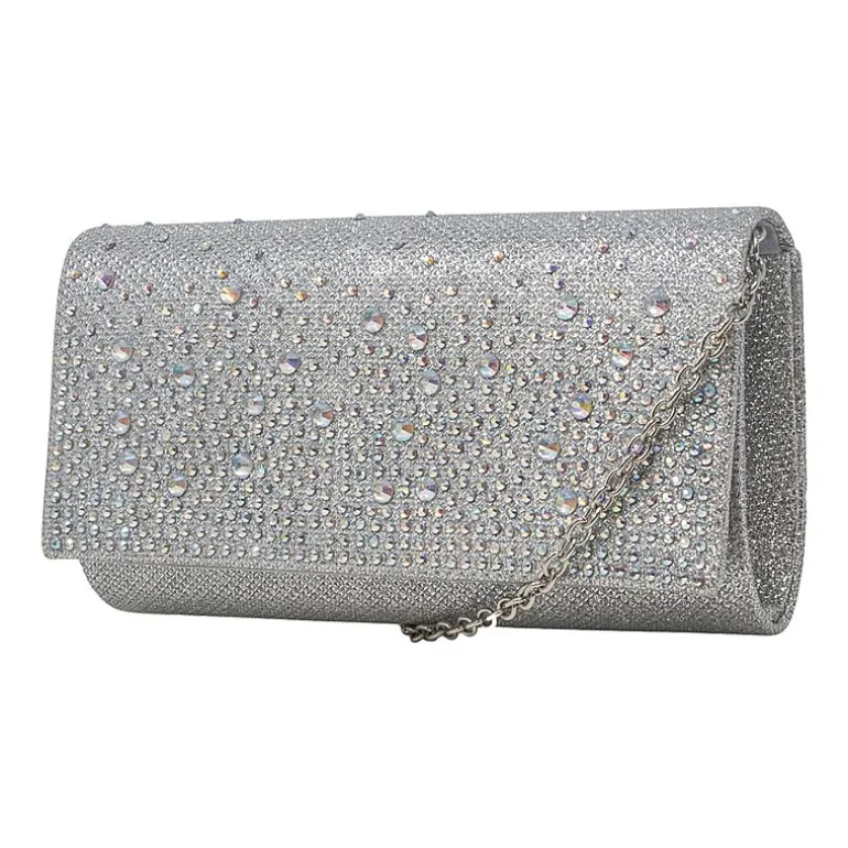 Gunne Sax by Jessica McClintock Chloe Scattered Stones Clutch Beaded Evening Bag