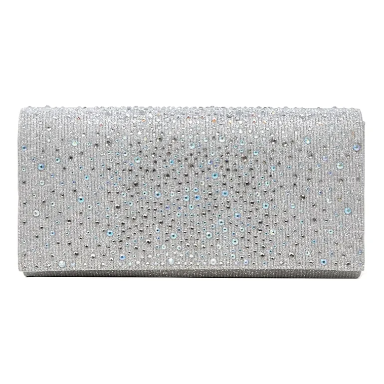 Gunne Sax by Jessica McClintock Chloe Scattered Stones Clutch Beaded Evening Bag
