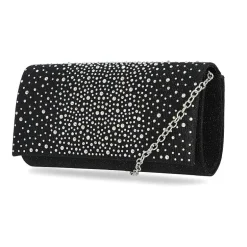 Gunne Sax by Jessica McClintock Chloe Scattered Stones Clutch Beaded Evening Bag