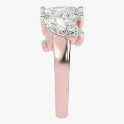 (G / Vs2-Si2) Womens 2 1/2 CT. T.W. Lab Grown White Diamond 14K Gold 5-Stone Anniversary Band