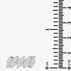 (G / Vs2-Si2) Womens 2 1/2 CT. T.W. Lab Grown White Diamond 14K Gold 5-Stone Anniversary Band