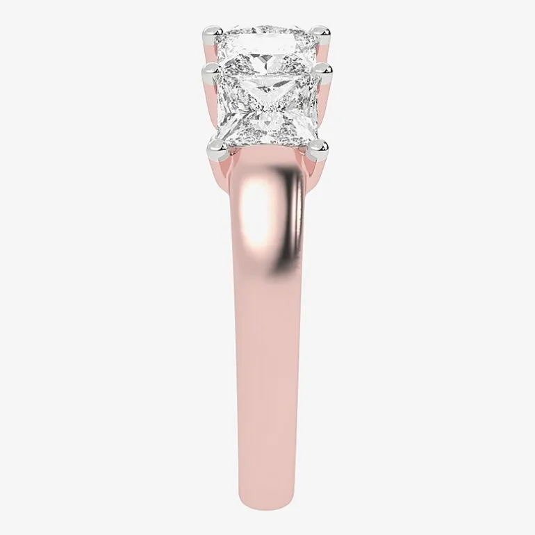 (G / Vs2-Si2) Womens 2 1/2 CT. T.W. Lab Grown White Diamond 14K Gold 5-Stone Anniversary Band