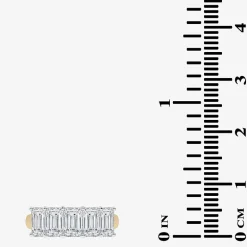 (G / Vs2-Si2) Womens 2 1/2 CT. T.W. Lab Grown White Diamond 14K Gold 5-Stone Anniversary Band