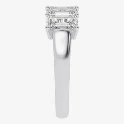 (G / Vs2-Si2) Womens 2 1/2 CT. T.W. Lab Grown White Diamond 14K Gold 5-Stone Anniversary Band
