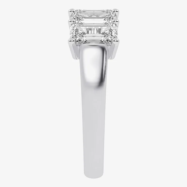 (G / Vs2-Si2) Womens 2 1/2 CT. T.W. Lab Grown White Diamond 14K Gold 5-Stone Anniversary Band
