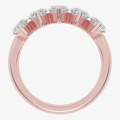 (G / Vs2-Si2) Womens 2 1/2 CT. T.W. Lab Grown White Diamond 14K Gold 5-Stone Anniversary Band