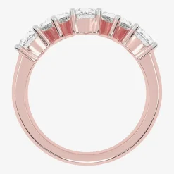 (G / Vs2-Si2) Womens 2 1/2 CT. T.W. Lab Grown White Diamond 14K Gold 5-Stone Anniversary Band