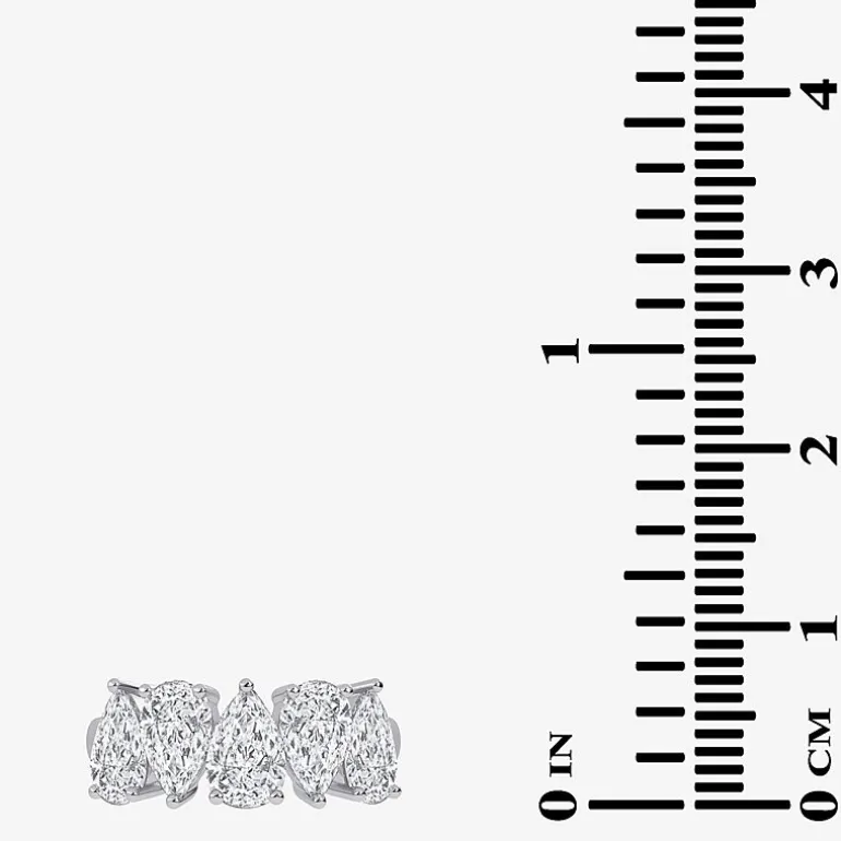 (G / Vs2-Si2) Womens 2 1/2 CT. T.W. Lab Grown White Diamond 14K Gold 5-Stone Anniversary Band