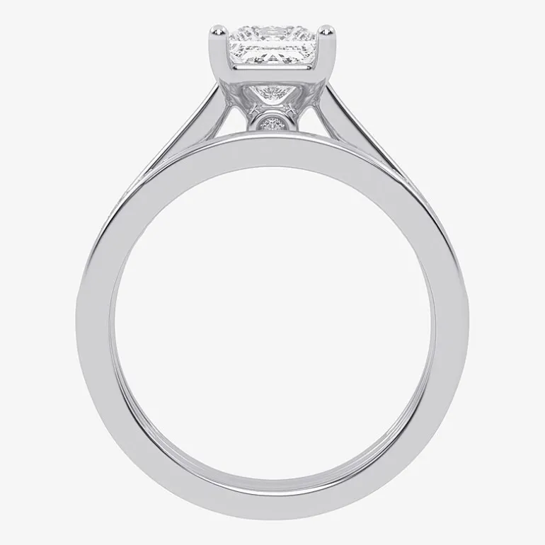 (G / Vs2-Si1) Womens 1 1/2 CT. T.W. Lab Grown White Diamond 10K Gold Side Stone Bridal Set