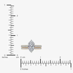 (G / Vs2-Si1) Womens 4 1/2 CT. T.W. Lab Grown White Diamond 10K Gold Marquise Side Stone Bridal Set