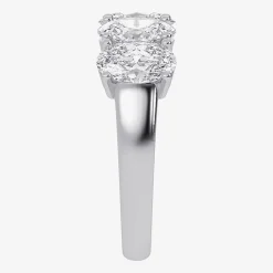 (G / Vs2-Si2) Womens 2 1/2 CT. T.W. Lab Grown White Diamond 14K Gold 5-Stone Anniversary Band
