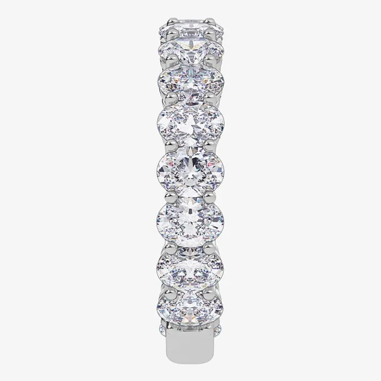 (G / Vs2-Si1) Womens 4MM 2 3/4 CT. T.W. Lab Grown White Diamond 14K Gold Wedding Band