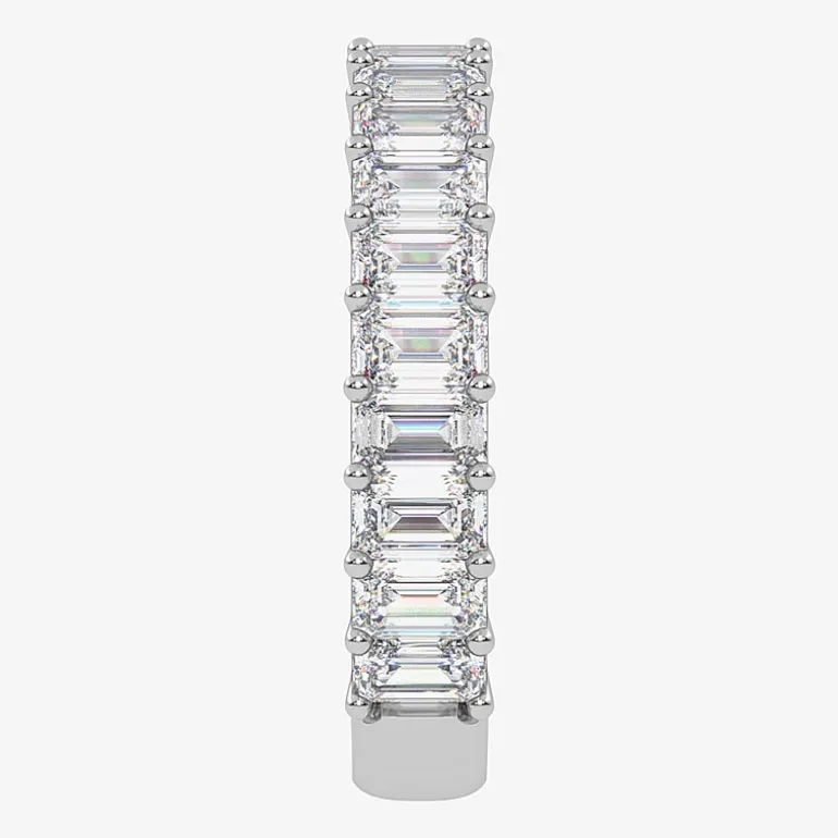 (G / Vs2-Si1) Womens 3.5MM 2 CT. T.W. Lab Grown White Diamond 14K Gold Wedding Band