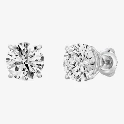 (G/Vs1-Vs2) 6 CT. T.W. Lab Grown White Diamond 14K Gold 9.1mm Round Stud Earrings