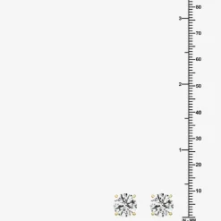 (G/Vs1-Vs2) 6 CT. T.W. Lab Grown White Diamond 14K Gold 9.1mm Round Stud Earrings