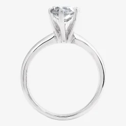 (G / VS2) Womens 3 CT. Lab-Grown White Diamond 14K Gold Marquise Solitaire Engagement Ring