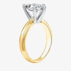 (G / VS2) Womens 3 CT. Lab-Grown White Diamond 14K Gold Marquise Solitaire Engagement Ring