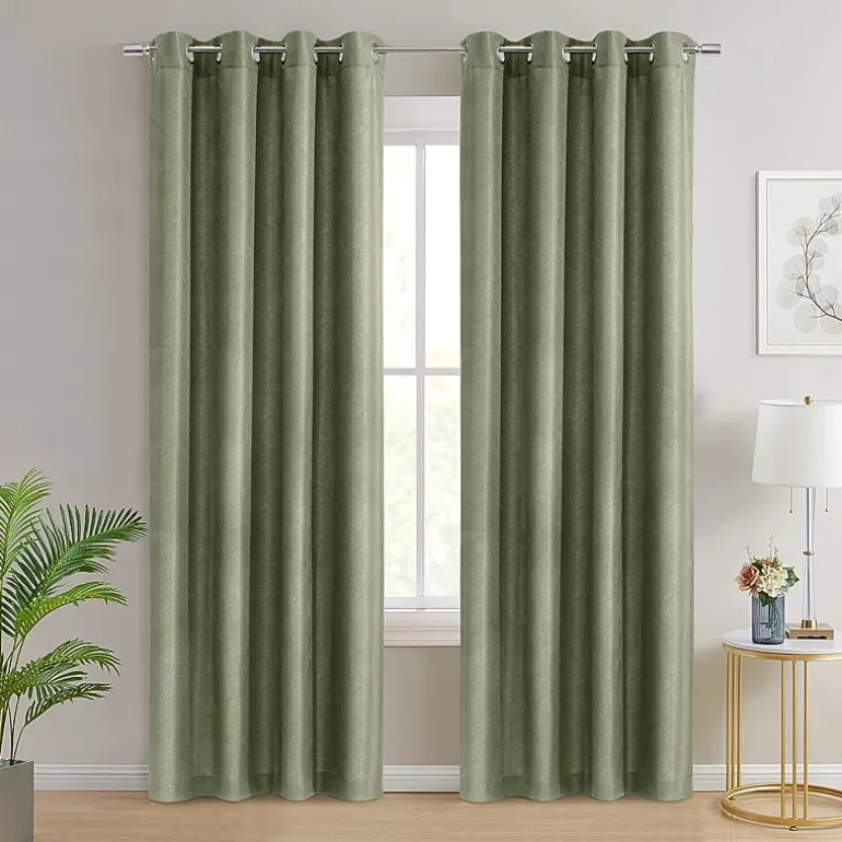 Habitat Abstract Grommet Top Light-Filtering Single Curtain Panel