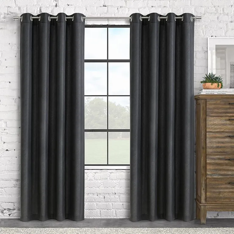 Habitat Abstract Grommet Top Light-Filtering Single Curtain Panel