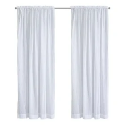 Habitat Crushed Rod Pocket Sheer Single Curtain Panel