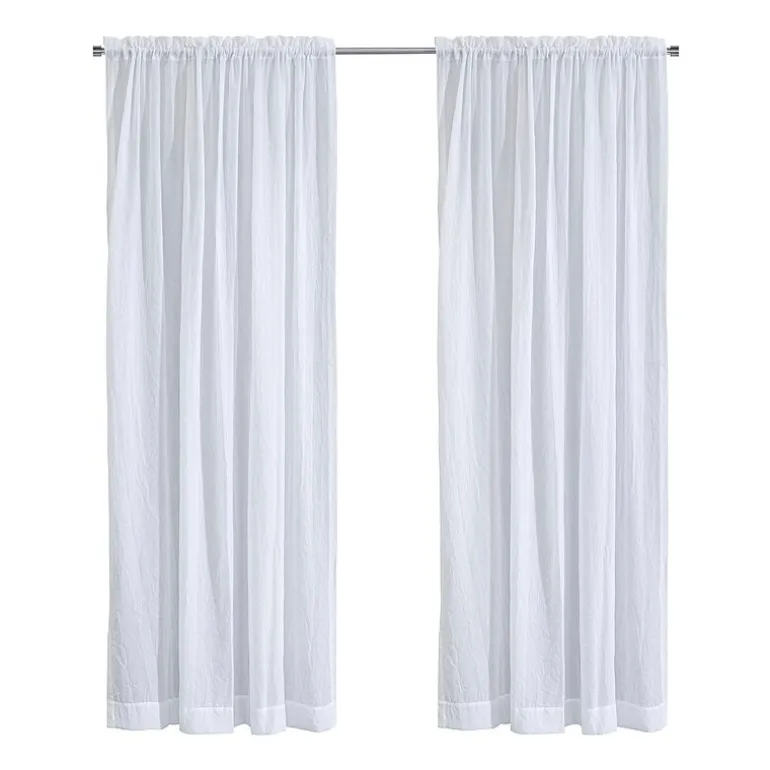 Habitat Crushed Rod Pocket Sheer Single Curtain Panel