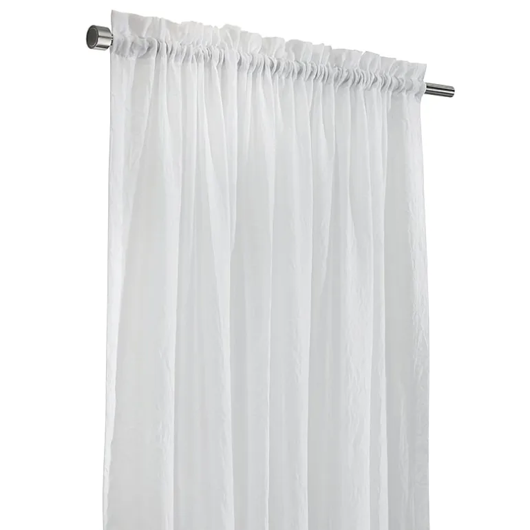 Habitat Crushed Rod Pocket Sheer Single Curtain Panel