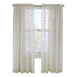 Habitat Grandeur Rod Pocket Light-Filtering Single Curtain Panel