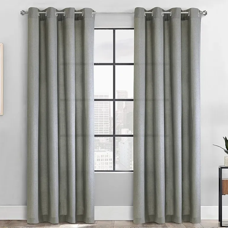 Habitat Milo Grommet Top Light-Filtering Single Curtain Panel