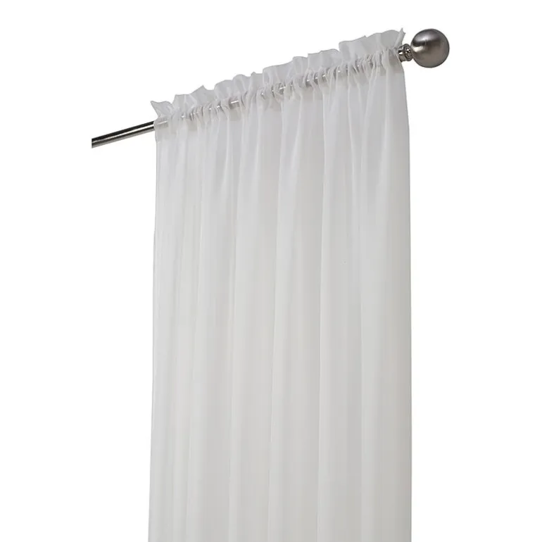 Habitat Rhapsody Voile Rod Pocket Sheer Single Curtain Panel