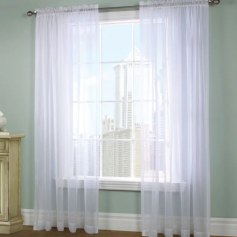 Habitat Rhapsody Voile Rod Pocket Sheer Single Curtain Panel
