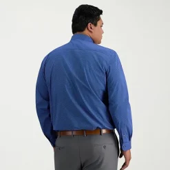 Haggar Big and Tall Mens Classic Fit Wrinkle Free Long Sleeve Dress Shirt