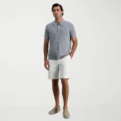 Haggar Button Front Mens Short Sleeve Button Polo Sweater