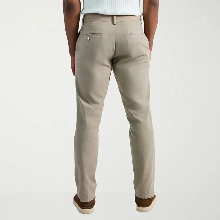 Haggar Comfort Luxe Mens Straight Fit Flat Front Pant