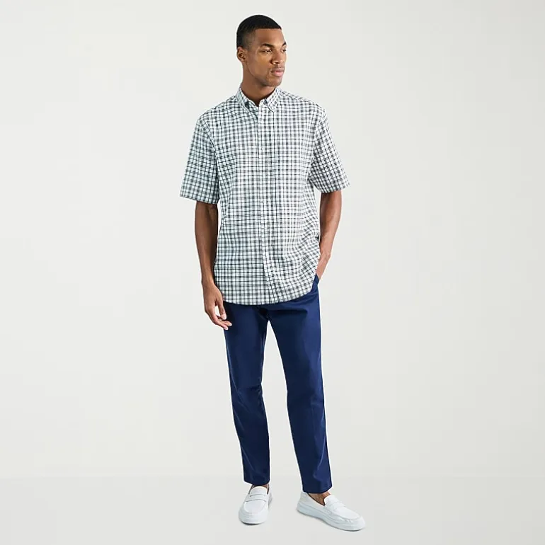 Haggar Comfort Luxe Mens Straight Fit Flat Front Pant