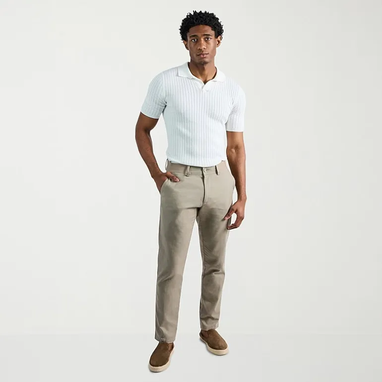 Haggar Comfort Luxe Mens Straight Fit Flat Front Pant