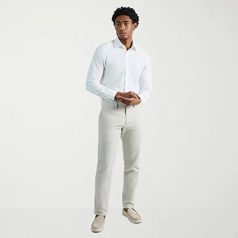 Haggar Comfort Luxe Mens Straight Fit Flat Front Pant