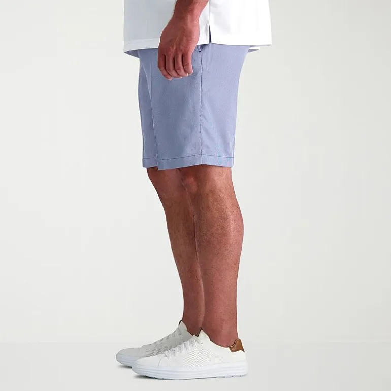 Haggar Cool 18 Pro Expandable Waist Mens 10 1/2" Big and Tall Stretch Fabric Moisture Wicking Quick Dry Chino Short