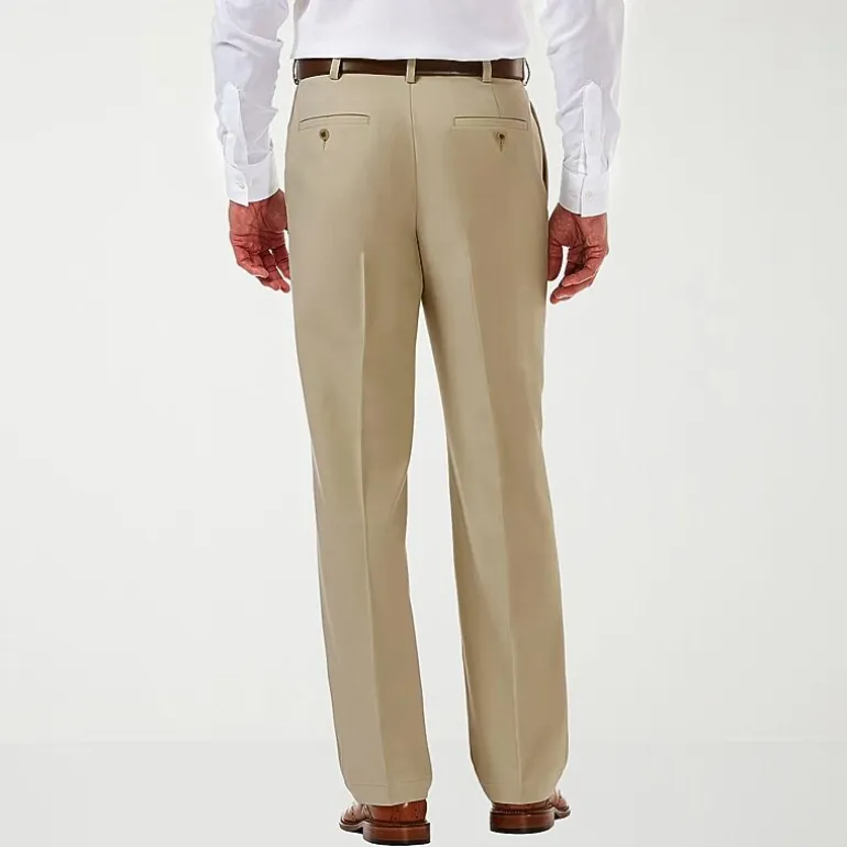Haggar Cool 18 Pro Mens Classic Fit Pleated Pant