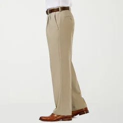 Haggar Cool 18 Pro Mens Classic Fit Pleated Pant
