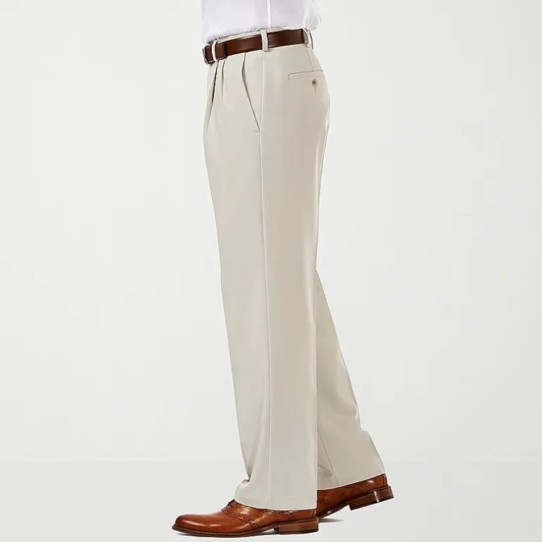 Haggar Cool 18 Pro Mens Classic Fit Pleated Pant