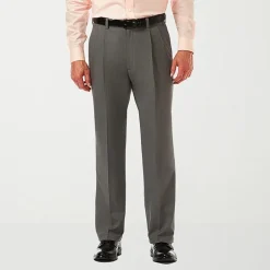 Haggar Cool 18 Pro Mens Classic Fit Pleated Pant