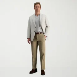 Haggar Cool 18 Pro Mens Comfort Waistband Straight Fit Flat Front Pant